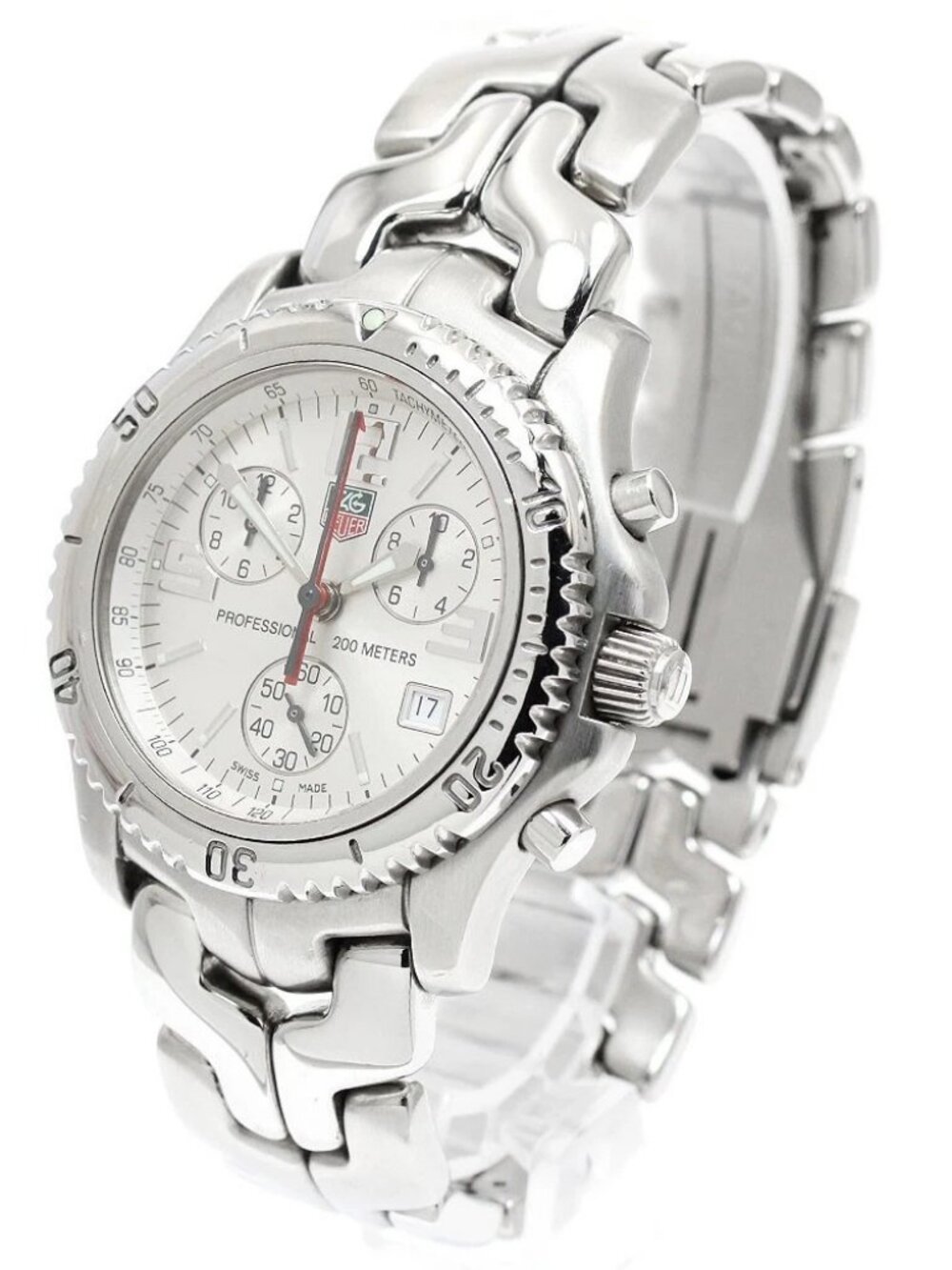 TAG HEUER Link CT1112 Chronograph Silver Dial Quartz Men's Watch_944080